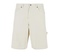 Cargoshorts KARL KANI "Karl Kani Herren Karl Kani OG Shorts", Herren, Gr. S, US-Größen, beige (sanftes weiß), 100% Baumwolle, unifarben, loose fit, Hosen (75528711-S) sanftes weiß