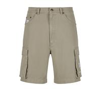 Cargoshorts KARL KANI "Karl Kani KM222-042-1 KK Retro Washed Cargo Shorts", Herren, Gr. XXL, US-Größen, beige (military grün), 100% Baumwolle, unifarben, normal, Hosen (94293305-XXL) military grün