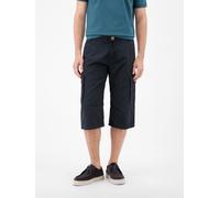 Cargoshorts LERROS "Bermuda mit Cargotaschen, lang geschnitten", Herren, Gr. 34, schwarz (blau night), 100% Baumwolle, Hosen (69124135-34) blau night