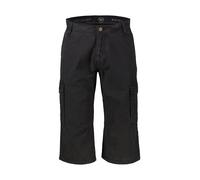 Cargoshorts LERROS "Bermuda mit Cargotaschen, lang geschnitten", Herren, Gr. 36, schwarz graphite, 100% Baumwolle, Hosen (92130004-36) schwarz graphite