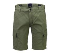 Cargoshorts LINDBERGH "Cargo-Shorts Relaxed Fit", Herren, Gr. L, dusty olive, Obermaterial: 98% Baumwolle, 2% Elasthan, unifarben, relaxed fit, Hosen (21492648-L) dusty olive