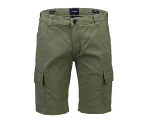 Cargoshorts LINDBERGH "Cargo-Shorts Relaxed Fit", Herren, Gr. L, dusty olive, Obermaterial: 98% Baumwolle, 2% Elasthan, unifarben, relaxed fit, Hosen (21492648-L) dusty olive