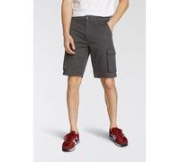 Cargoshorts ONLY & SONS "ONSCAM STAGE CARGO SHORTS 6689 LIFE NOOS", Herren, Gr. XL, N-Gr, grau, Web, Obermaterial: 98% Baumwolle, 2% Elasthan, unifarben, normal, Hosen (48529000-XL) grau