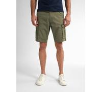 Cargoshorts PETROL INDUSTRIES, Herren, Gr. S, N-Gr, grün (dusty army), Web, Obermaterial: 100% Baumwolle, unifarben, regular fit kniefrei, Hosen, Sommerhose mit Cargo Taschen (40096518-S) dusty army