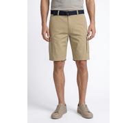Cargoshorts PETROL INDUSTRIES "Men Shorts Cargo", Herren, Gr. S (36), N-Gr, light tan, Web, Obermaterial: 100% Baumwolle, unifarben, regular fit knielang, Hosen, mit Gürtel (62794903-S) light tan