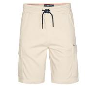 Cargoshorts PETROL INDUSTRIES "Men Shorts Cargo", Herren, Gr. S (36), N-Gr, seashell, Web, Obermaterial: 97% Baumwolle, 3% Elasthan, unifarben, regular fit knielang, Hosen, mit Tunnelzug (47017609-S)