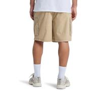 Cargoshorts QUIKSILVER "Taxer", Herren, Gr. S, khaki, Obermaterial: 98% Walkfrottier, 2% Elasthan;, Hosen (74284064-S) khaki