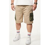 Cargoshorts SOULSTAR "SOULSTAR Cargoshorts im Tech Utility-Style für Herren aus leichtem Nylon Regular-Fit", Herren, Gr. L, Einheitsgröße, beige (stone), Obermaterial: 100% Nylon NY., Hosen, Kurze Hos