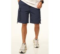 Cargoshorts SOULSTAR "SOULSTAR Cargoshorts im Tech Utility-Style für Herren aus leichtem Nylon Regular-Fit", Herren, Gr. M, Einheitsgröße, blau (navy), Obermaterial: 100% Nylon NY., Hosen, Kurze Hose 