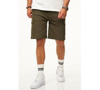 Cargoshorts SOULSTAR "SOULSTAR Cargoshorts mit Stretchanteil Kurze Hose für Herren", Herren, Gr. 30, Einheitsgröße, grün (olive), Obermaterial: 98% Baumwolle CO. 2% Elasthan EL., Hosen, Regular-Fit Be