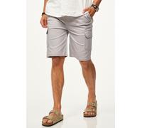 Cargoshorts SOULSTAR "SOULSTAR Cargoshorts mit Stretchanteil Kurze Hose für Herren", Herren, Gr. M, Einheitsgröße, grau, Obermaterial: 98% Baumwolle CO. 2% Elasthan EL., Hosen, Sommershorts mit Elasth