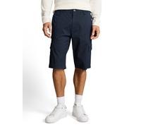 Cargoshorts TOM TAILOR, Herren, Gr. 36, N-Gr, navy mini, Web, Obermaterial: 98% Baumwolle, 2% Elasthan, unifarben, regular fit kniefrei, Hosen, mit Stretch (25480612-36) navy mini