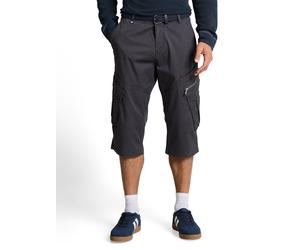 Cargoshorts TOM TAILOR, Herren, Gr. 40, N-Gr, grau mini weave print, Web, Obermaterial: 98% Baumwolle, 2% Elasthan, unifarben, regular fit knielang, Hosen, mit Taschen (41921109-40) grau mini weave pr