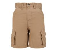 Cargoshorts URBAN CLASSICS "Urban Classics Boys Knee Pleat Cargo Shorts", Jungen, Gr. 122/128, Normalgrößen, unionbeige, 100% Baumwolle, unifarben, normal, Hosen (48830732-122) unionbeige