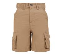Cargoshorts URBAN CLASSICS "Urban Classics Boys Knee Pleat Cargo Shorts", Mädchen, Gr. 110/116, Normalgrößen, unionbeige, 100% Baumwolle, unifarben, normal, Hosen (48830732-110) unionbeige