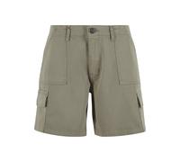Cargoshorts URBAN CLASSICS "Urban Classics Ladies Cotton Cargo Shorts", Damen, Gr. 30, Normalgrößen, grün (paleolive), 98% Baumwolle, 2% Elasthan, unifarben, normal, Hosen (84287468-30) paleolive