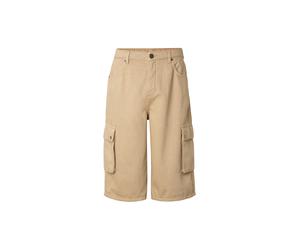 Cargoshorts URBAN CLASSICS "Urban Classics Washed Workwear Cargo Shorts", Herren, Gr. 30, Normalgrößen, beige (unionbeige), 100% Baumwolle, unifarben, relaxed fit, Hosen (12187649-30) unionbeige