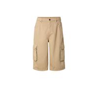 Cargoshorts URBAN CLASSICS "Urban Classics Washed Workwear Cargo Shorts", Herren, Gr. 44, Normalgrößen, beige (unionbeige), 100% Baumwolle, unifarben, relaxed fit, Hosen (12187649-44) unionbeige