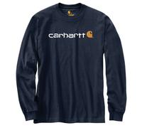 Carhartt EMEA Workwear Signature Graphic Core Logo Langarmshirt, blau, Größe L