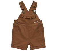 Carhartt Baby-Mädchen Rüschenfront-Overall Shorts aus Segeltuch, Carhartt Brown, 4T