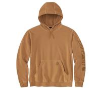 Carhartt Durham Garment Dyed Logo Hoodie, braun, Größe L für Männer