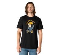 Carhartt T-Shirt Active Jac Graphic – Herren, schwarz, kurzärmelig, lockere Passform, Größe XL