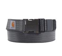 Carhartt Herren-Gürtel, Standard, leger, erhältlich in verschiedenen Stilen, Farben und Größen, robustes flexibles Nylon-Gurtband (Kies), Größe XL