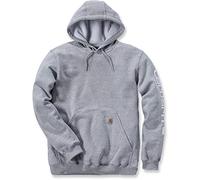Carhartt Big & Tall Midweight Sleeve Logo Kapuzen-Sweatshirt Herren, grau, K288 HGY