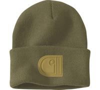 Carhartt C Patch Strickmütze dunkelgrün