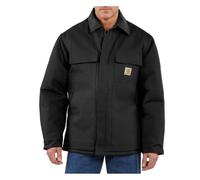 Carhartt Loose Fit Firm Duck Insulated Traditional 3 Warmest Mantel, schwarz, Größe M