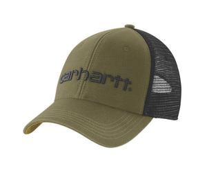 Carhartt Canvas Mesh-Back Logo Graphis Cap olivegrün