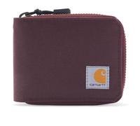 Carhartt Herren Casual Canvas Reißverschluss, langlebige Geldbörse mit Reißverschluss, Nylon-Ente (Deep Wine), Einheitsgröße