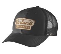Carhartt Herren Twill Mesh-Back Script Patch cap Schwarz
