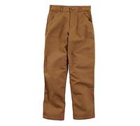 Carhartt CK8311 Kinder-Latzhose aus gewaschenem Segeltuch - Jungen, Braun (Carhartt Brown), 8