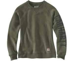 Carhartt Clarksburg Crewneck Damen Sweatshirt, oliv, Größe L
