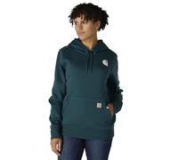 Carhartt Sweatshirt Iconic Clarksburg Damen mit grafischen Ärmeln Greenstone XS