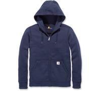 Carhartt Damen Relaxed Fit Mittelschweres Full-Zip Sweatshirt, Marineblau, XS