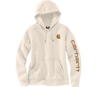 Carhartt - Women's Clarksburg Logo Sleeve Sweatshirt - Hoodie, Gr. XL, beige (Malt/CarharttBrown)