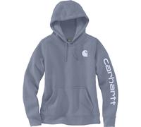 Carhartt Clarksburg Logo Damen Hoodie, grau-blau, Größe S