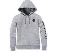 Carhartt Clarksburg Logo Damen Hoodie, grau, Größe S