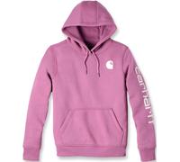 Carhartt Clarksburg Logo Damen Hoodie, weiss-pink, Größe L
