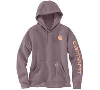Carhartt - Women's Clarksburg Logo Sleeve Sweatshirt - Hoodie, Gr. XL, braun (AshBerryHeather)