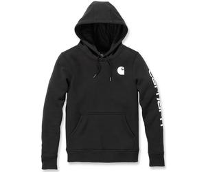 carhartt CLARKSBURG SLEEVE LOGO HOODED SWEATSHIRT Damen | Black L