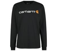 Carhartt Core Logo Longsleeve,Schwarz, S