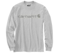 Carhartt - Core Logo L/S - Longsleeve, Gr. XL, grau (HeatherGray/Gray)