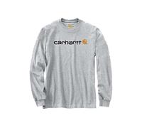 Carhartt Core Logo Longsleeve Heather,Grau Meliert, XXL