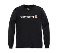 carhartt® Herren Langarmshirt CORE LOGO T-SHIRT L/S, schwarz, Größe XXL (Arbeitshemd & Arbeitsshirt)