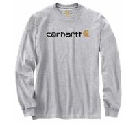 Carhartt CORE LOGO T-SHIRT L/S - Heather Grey 104 XS