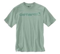 Carhartt - Core Logo S/S - T-Shirt, Gr. S, türkis (Seabrook)