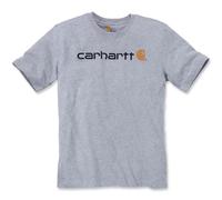Carhartt Core Logo T-Shirt dicke Qualität L hellgrau